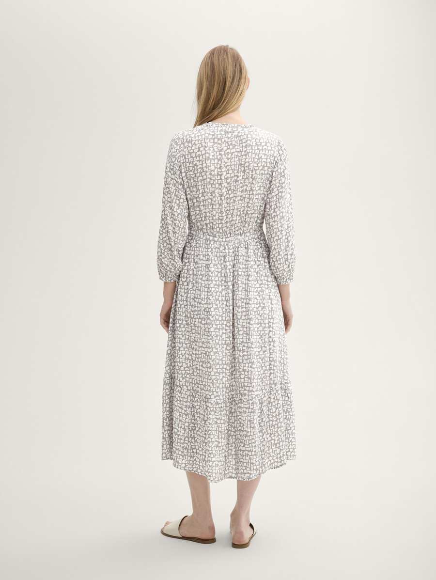 robe maxi à motifs avec lenzing ecovero