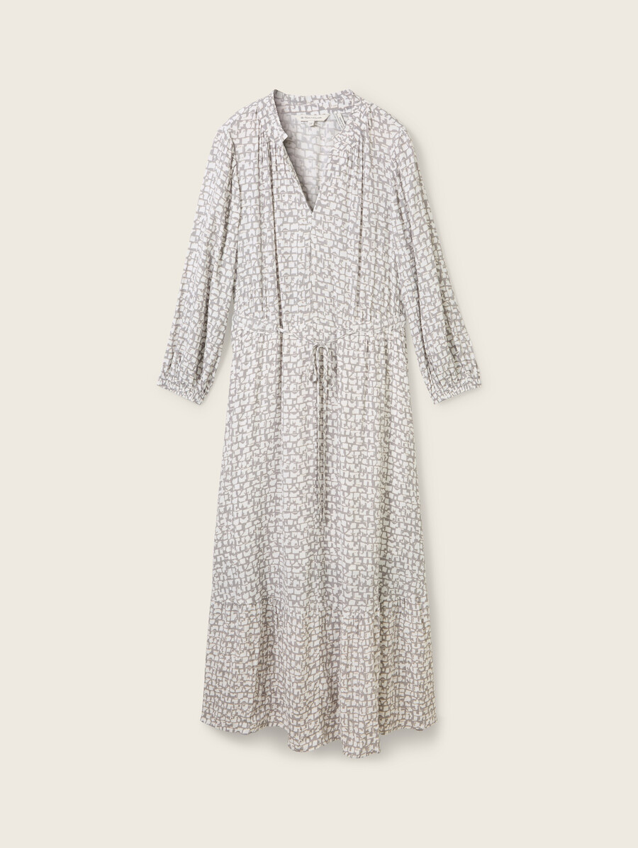 robe maxi à motifs avec lenzing ecovero