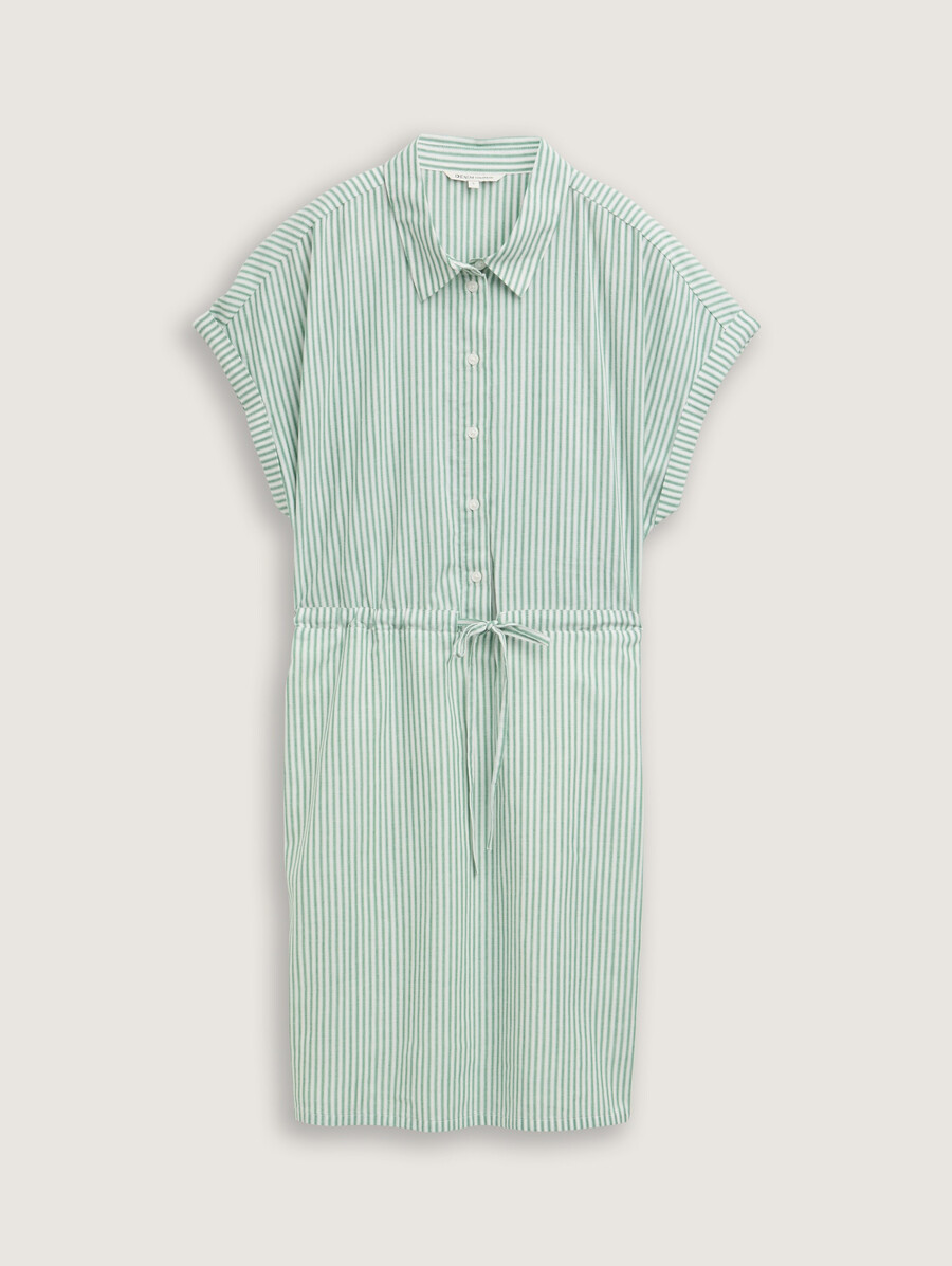 robe blouse courte à rayures