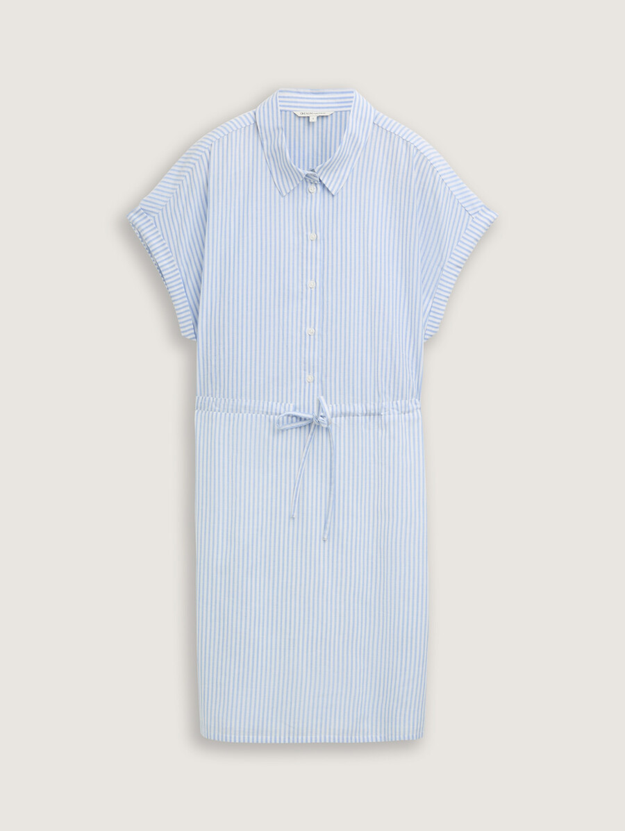 robe blouse courte à rayures