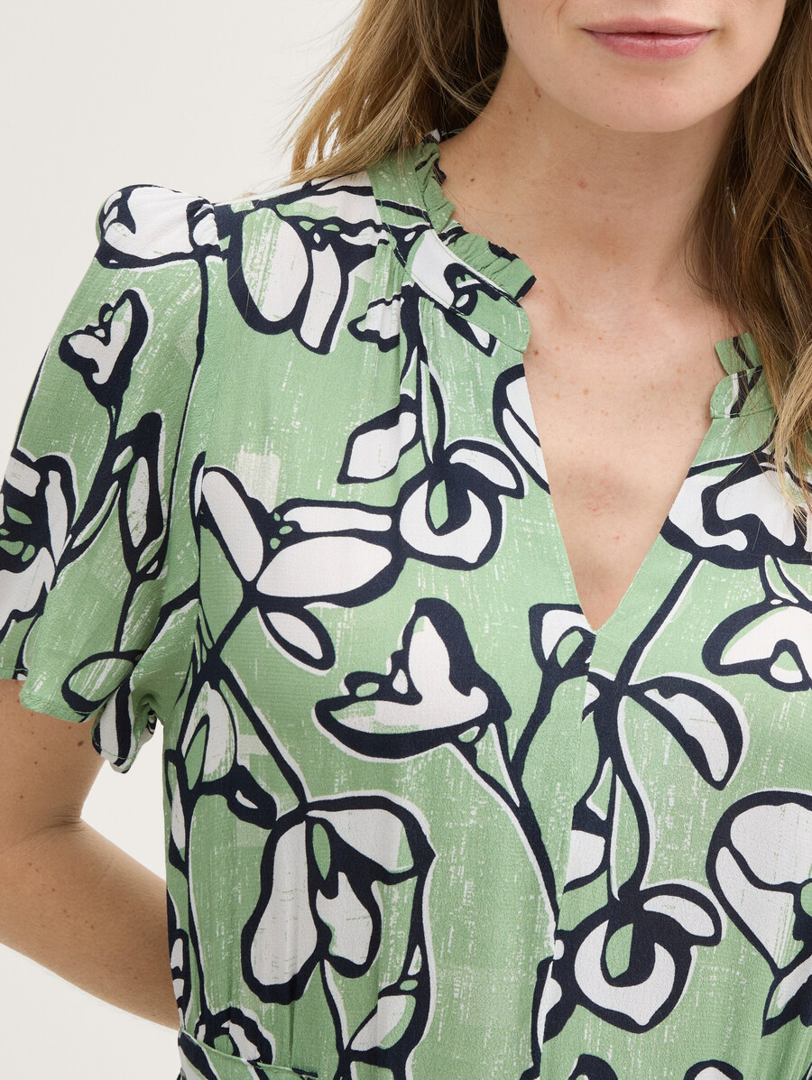 robe longue à motifs
