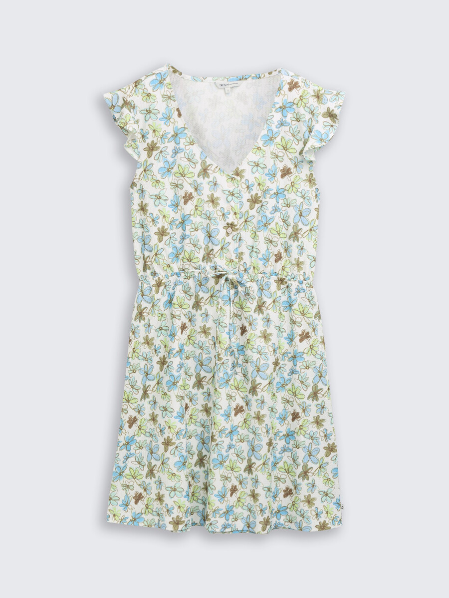 robe courte à motifs