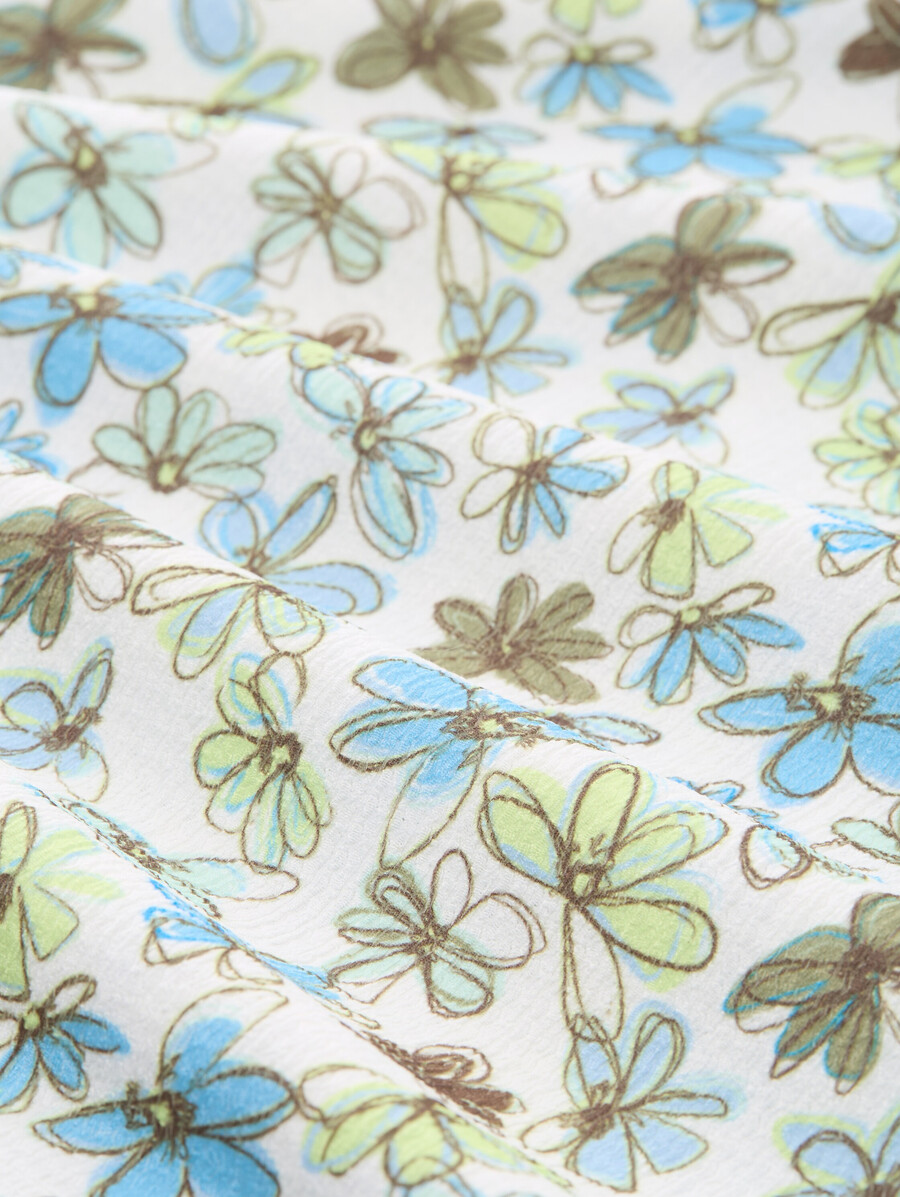 robe courte à motifs