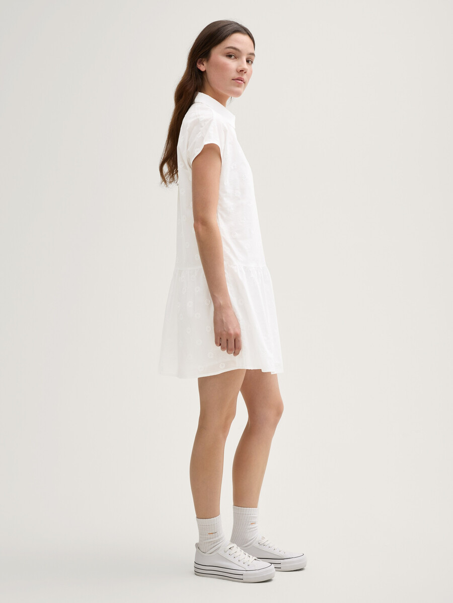 robe-blouse courte brodée