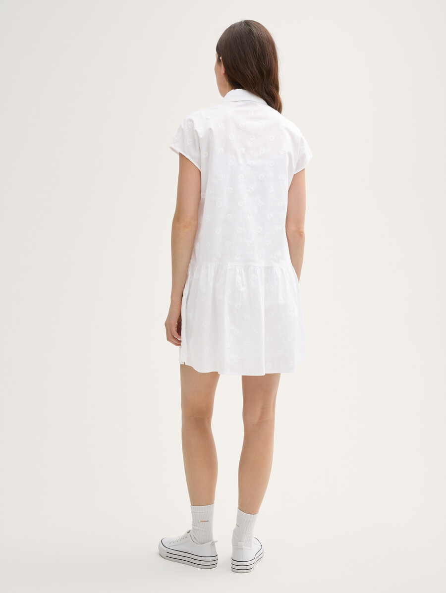 robe-blouse courte brodée