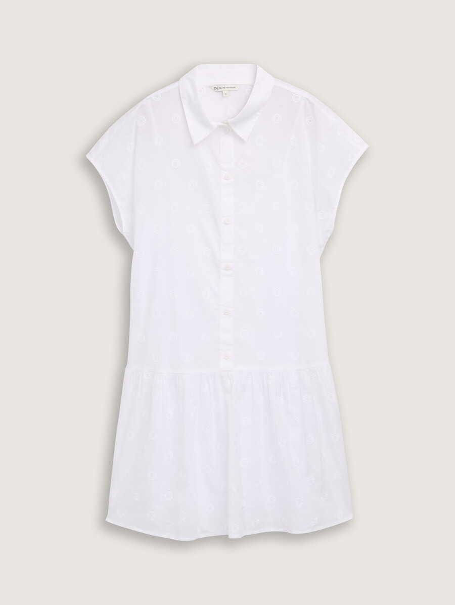 robe-blouse courte brodée