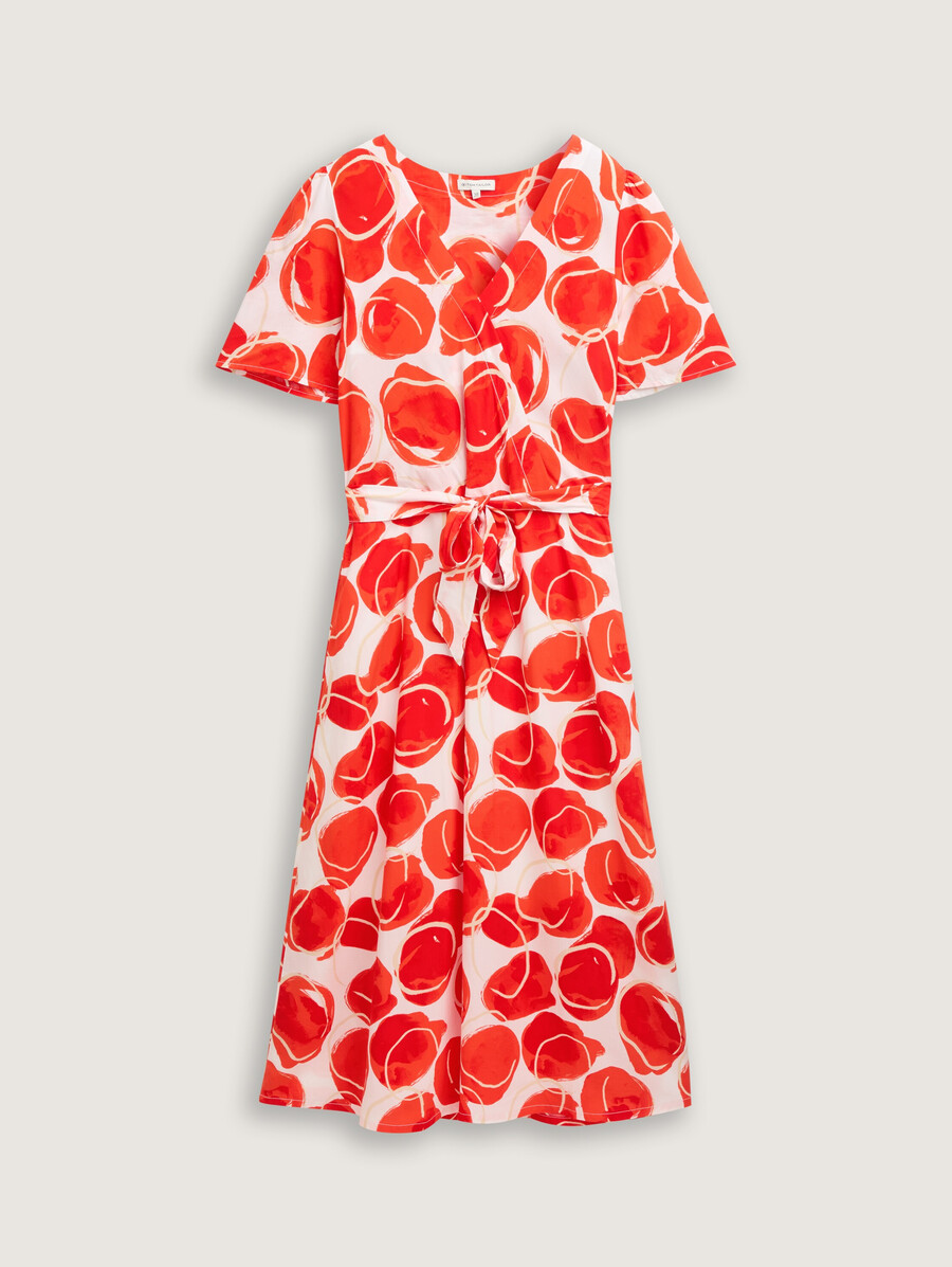 robe portefeuille à motifs
