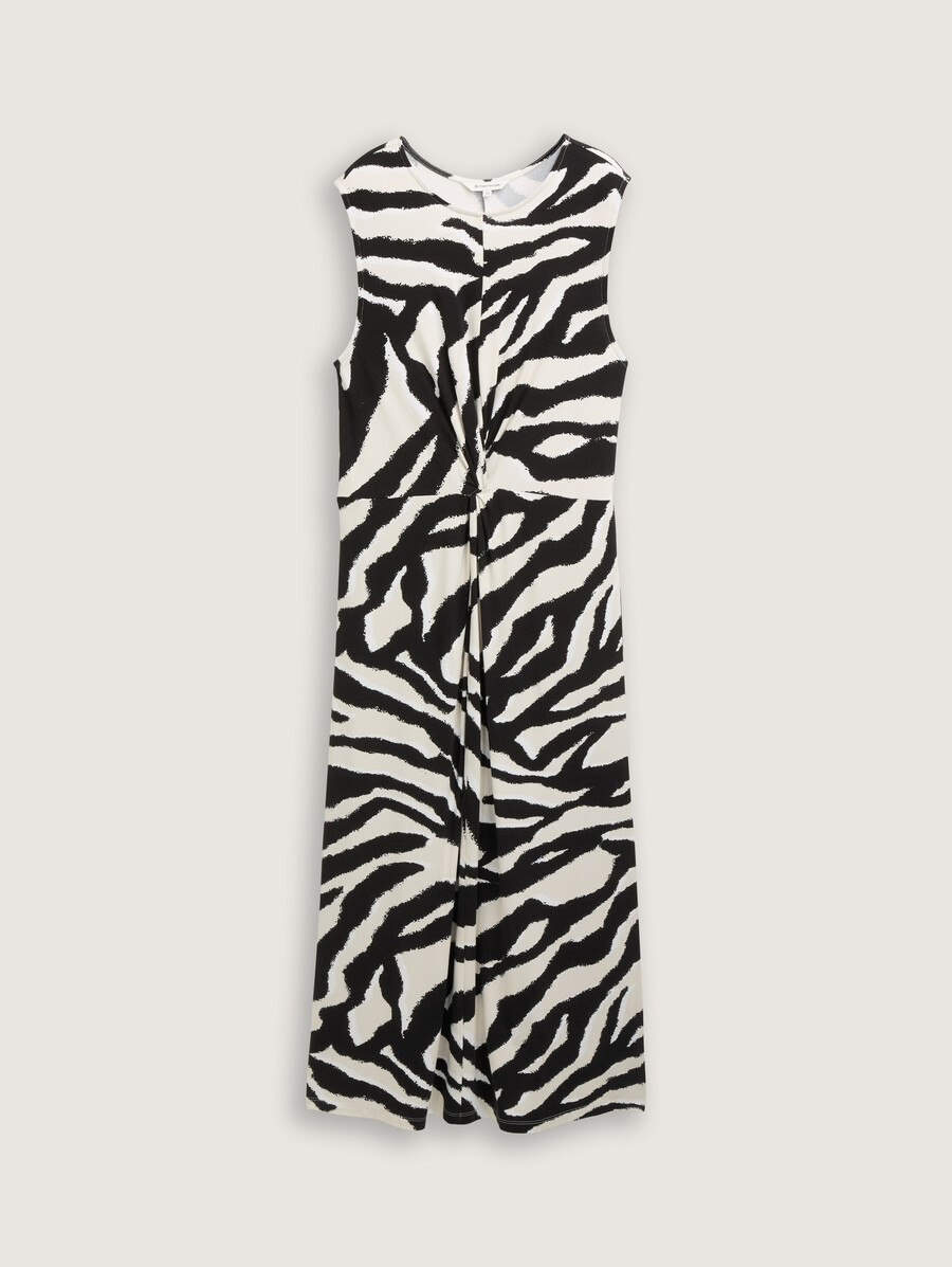robe midi en jersey avec détail nœud