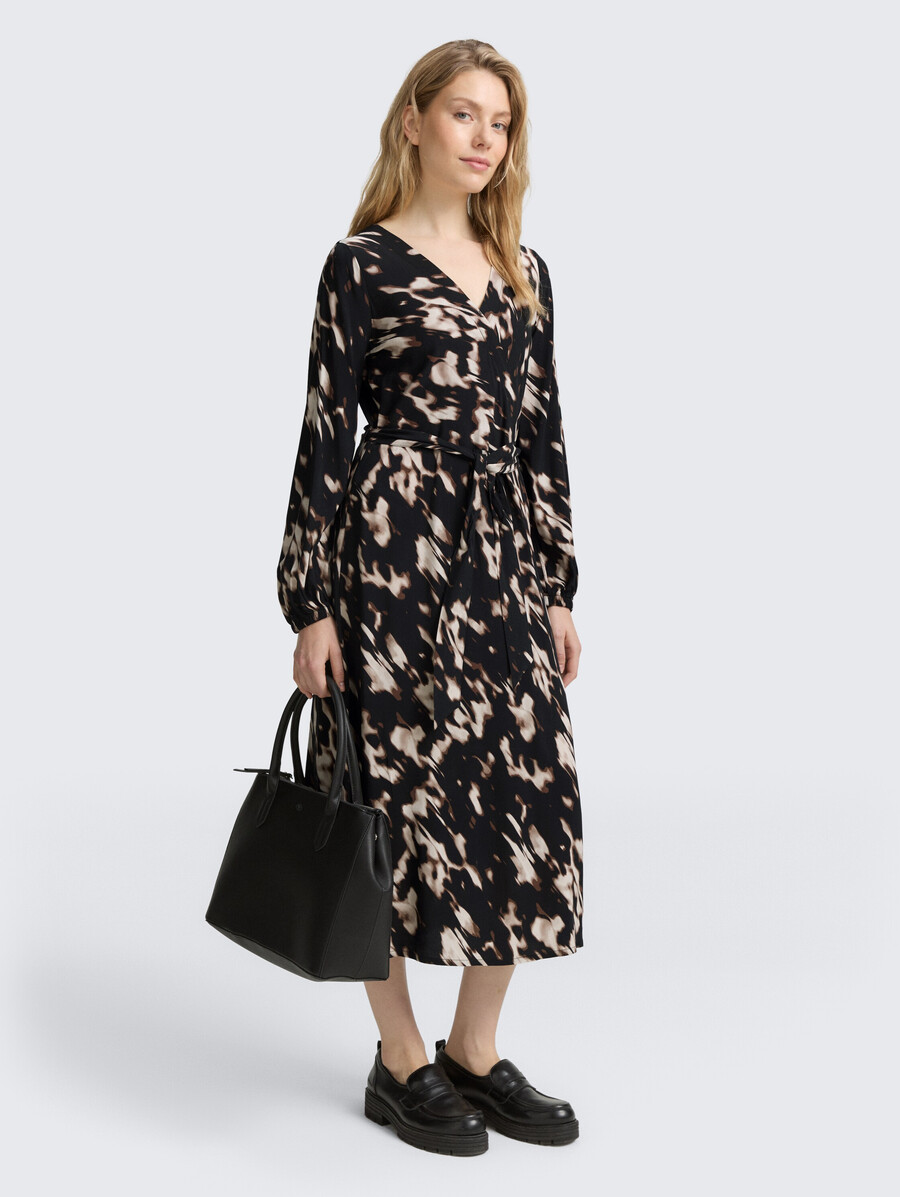 robe portefeuille à motifs