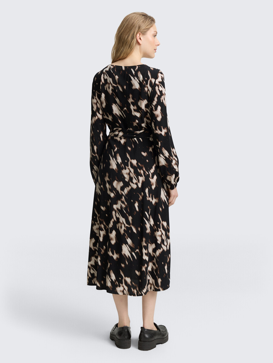 robe portefeuille à motifs