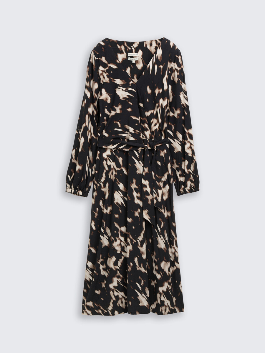 robe portefeuille à motifs