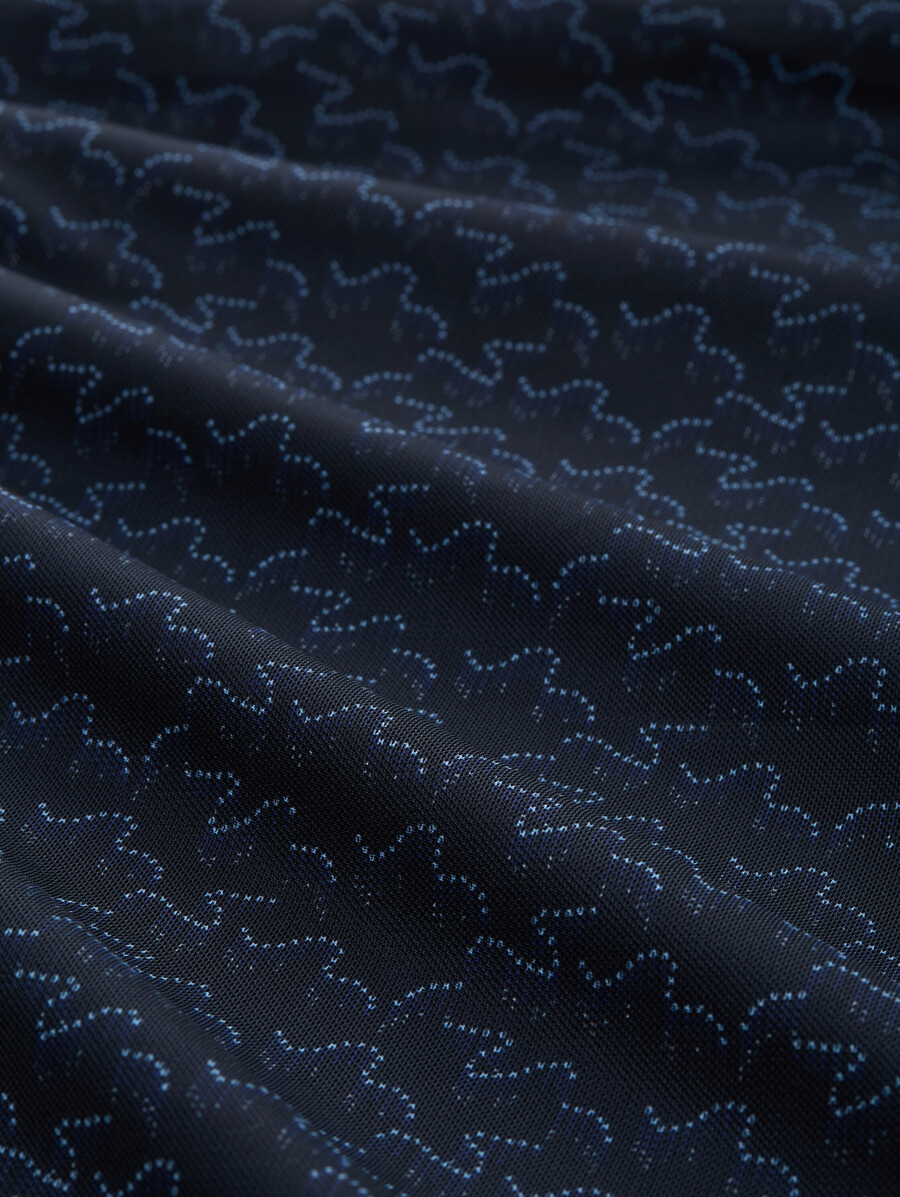 robe midi en résille à motifs