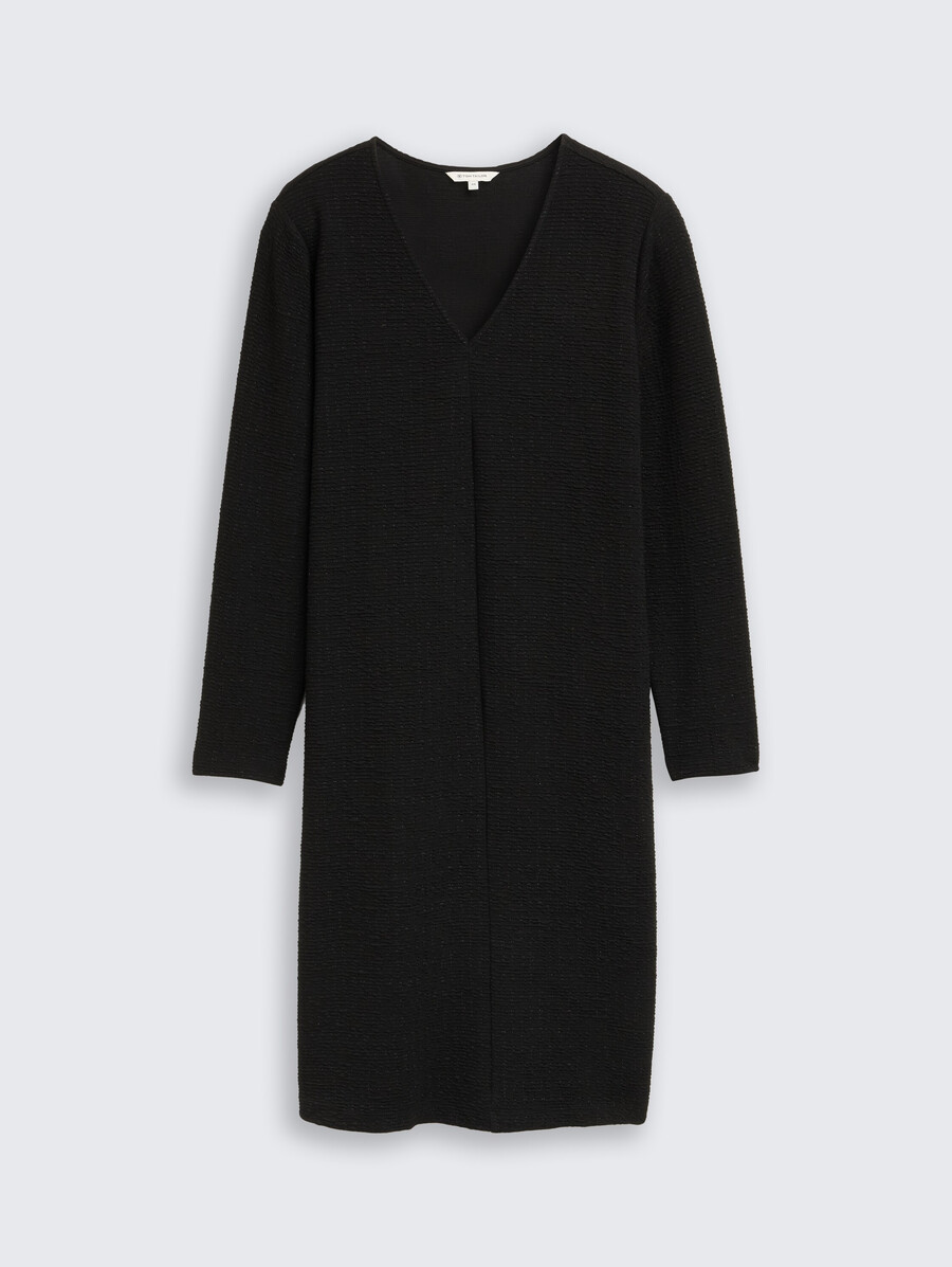 robe grande taille à effet pailleté