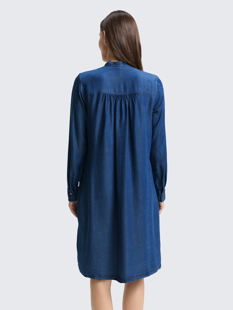 robe en jean avec détail nœud