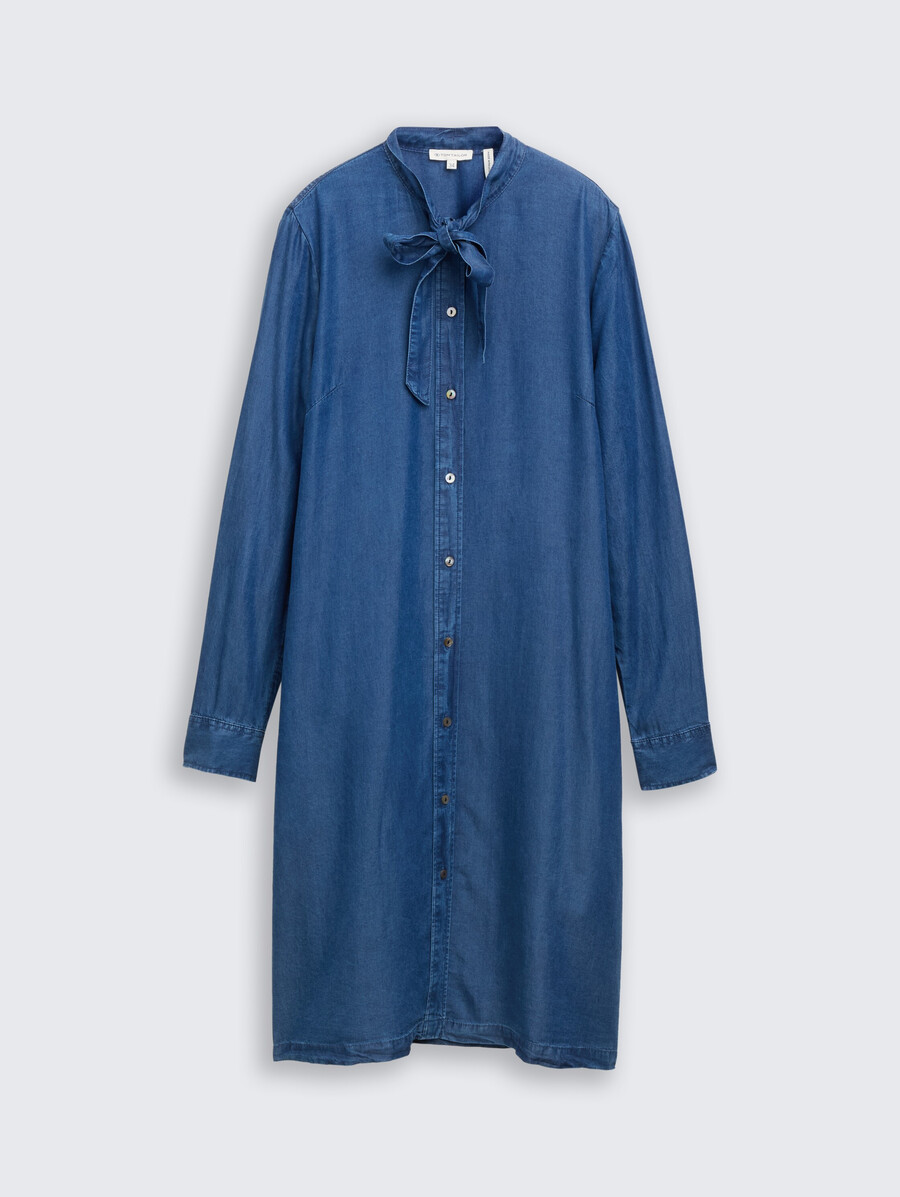 robe en jean avec détail nœud