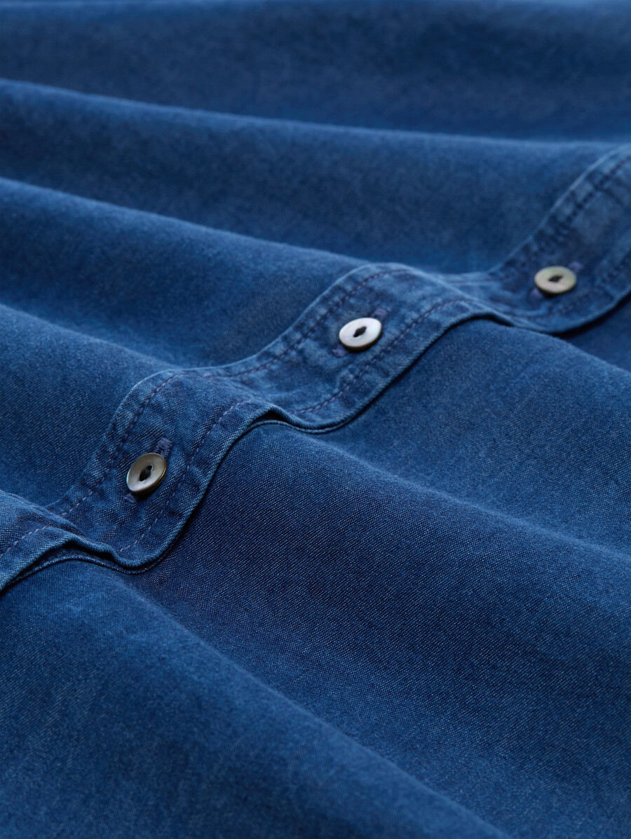 robe en jean avec détail nœud