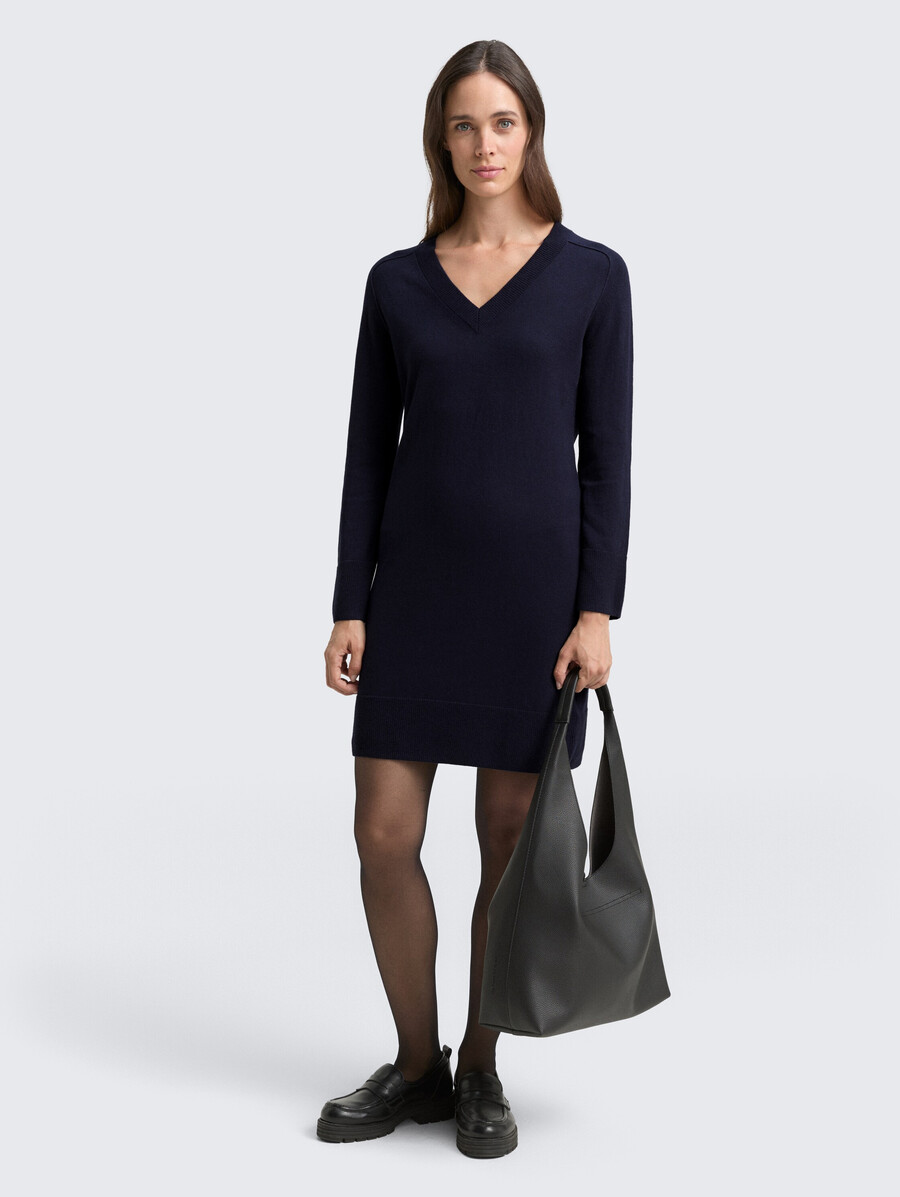 robe en maille avec mélange de cachemire