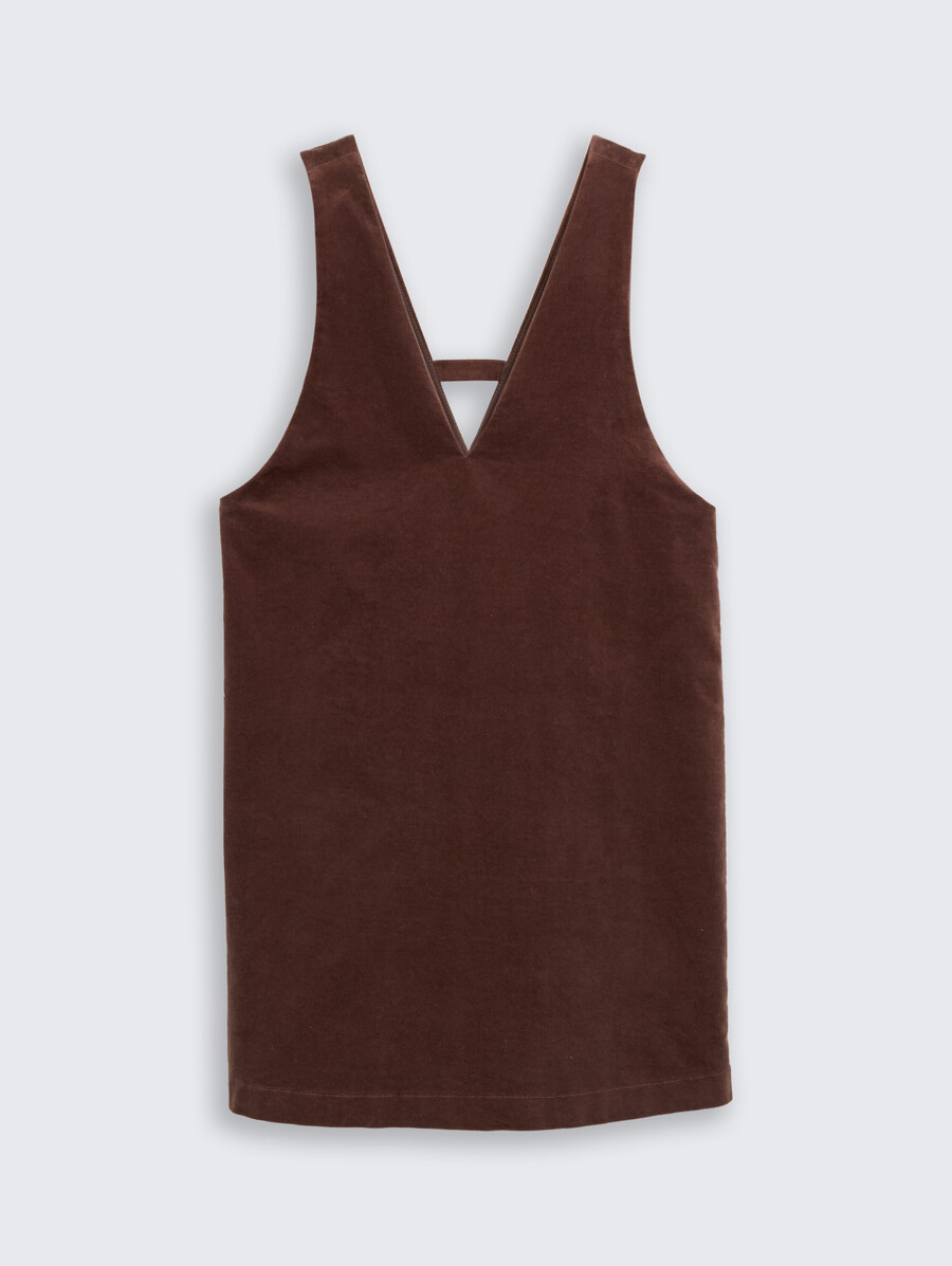 robe courte en velours