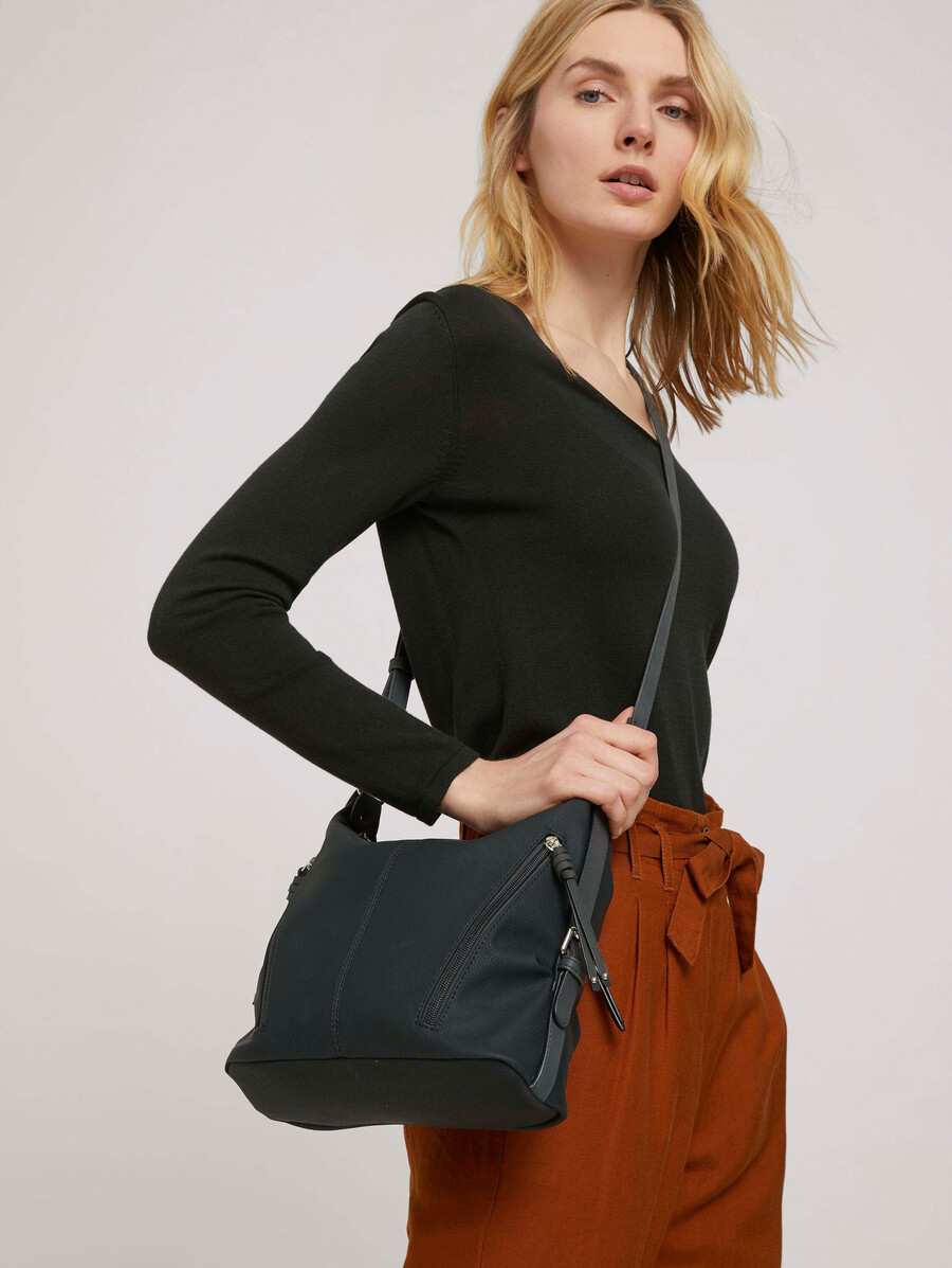 sac bandoulière ttcaia m avec détails de fermeture éclair