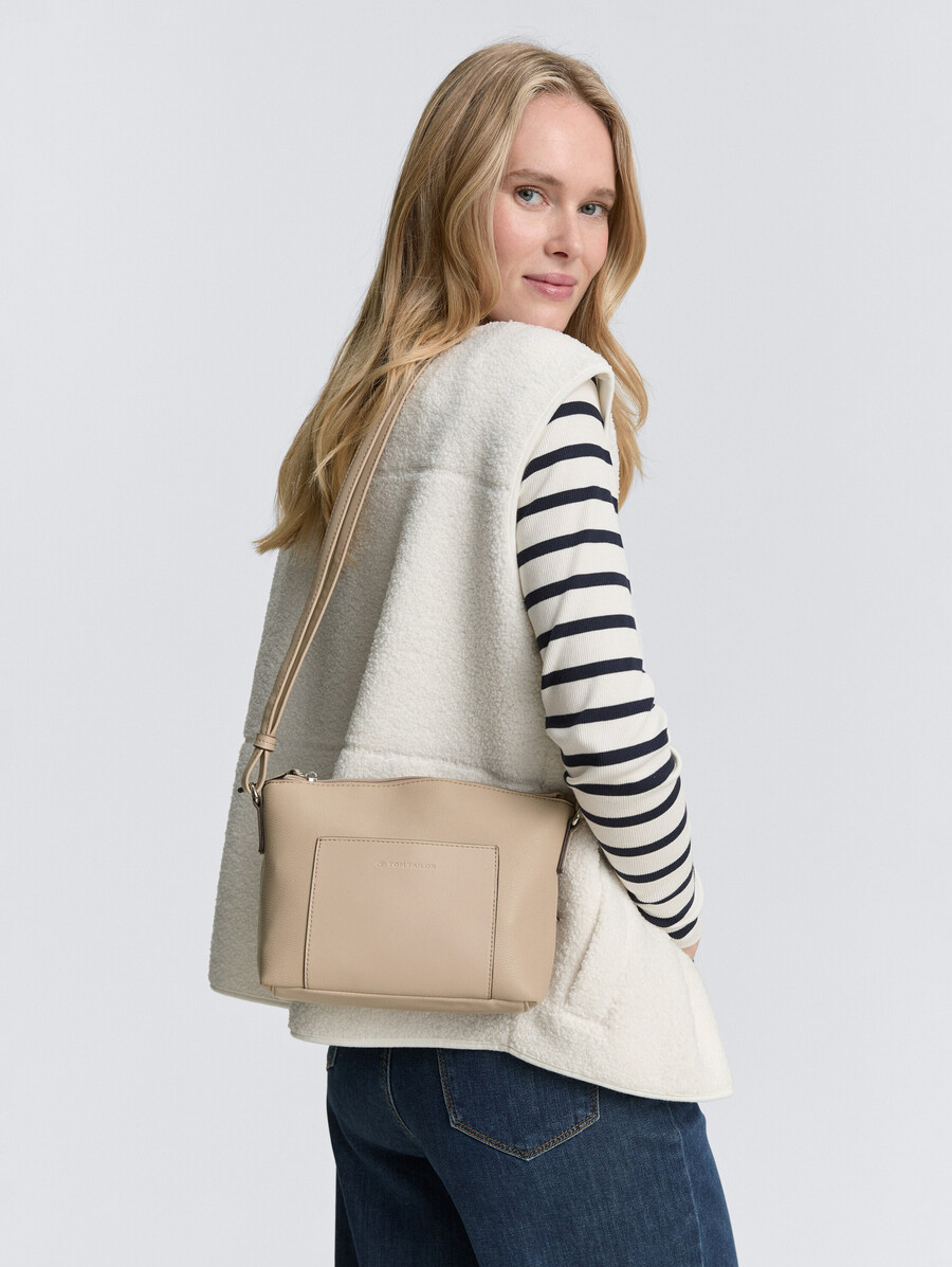 sac bandoulière ttamaris s avec surpiqûres contrastées