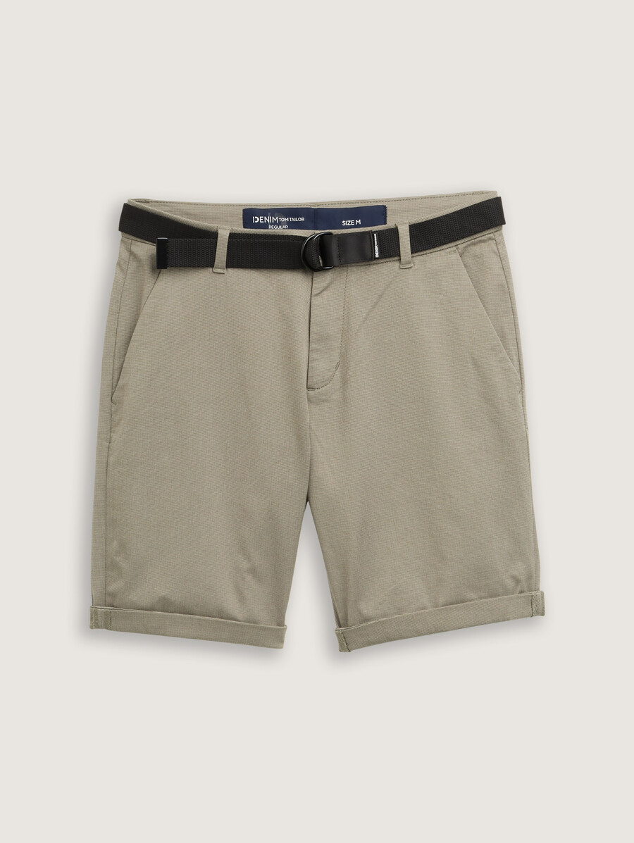 short chino coupe classique avec ceinture