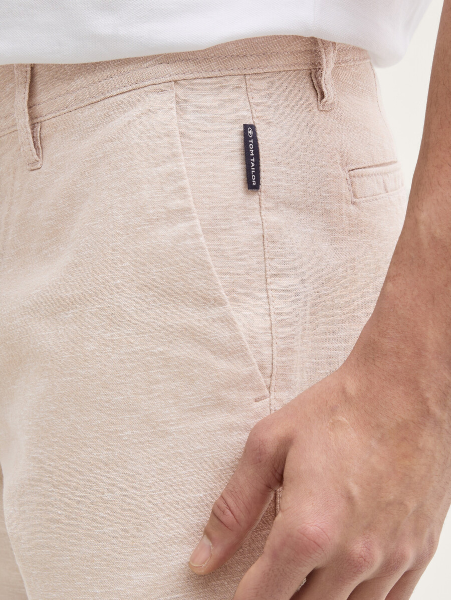 short chino slim en lin