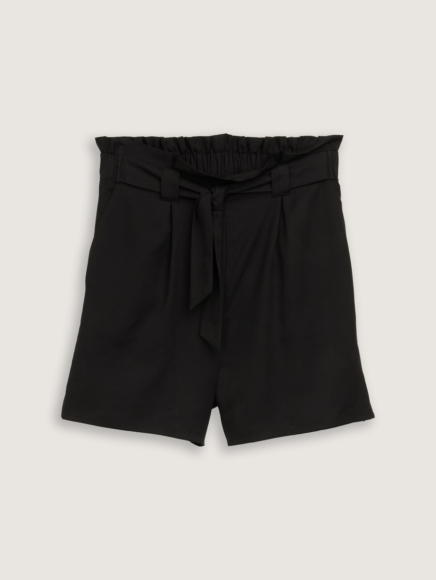 short décontracté à sac en papier