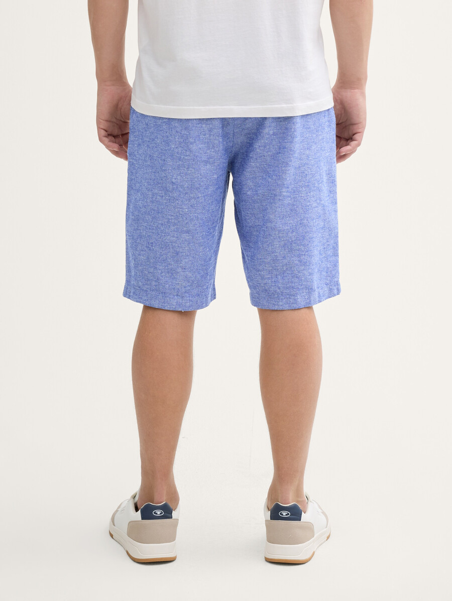 short décontracté en lin