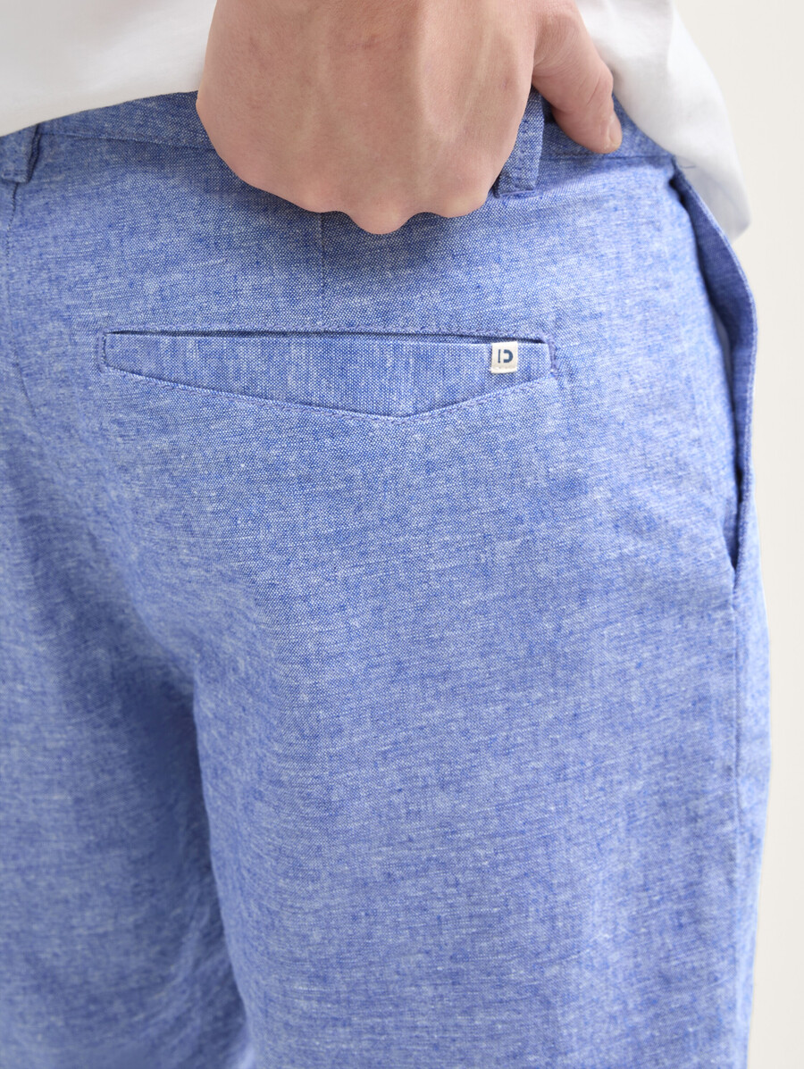 short décontracté en lin