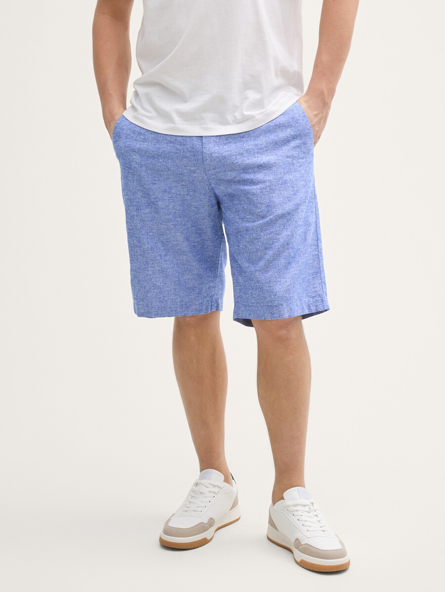 short décontracté en lin