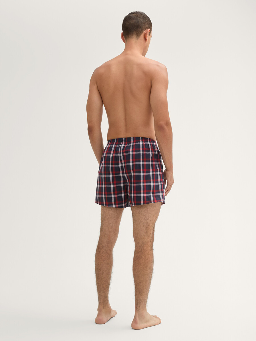 boxers en coton mi-longs vendus par lot de 2