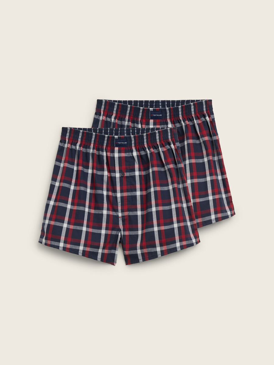boxers en coton mi-longs vendus par lot de 2