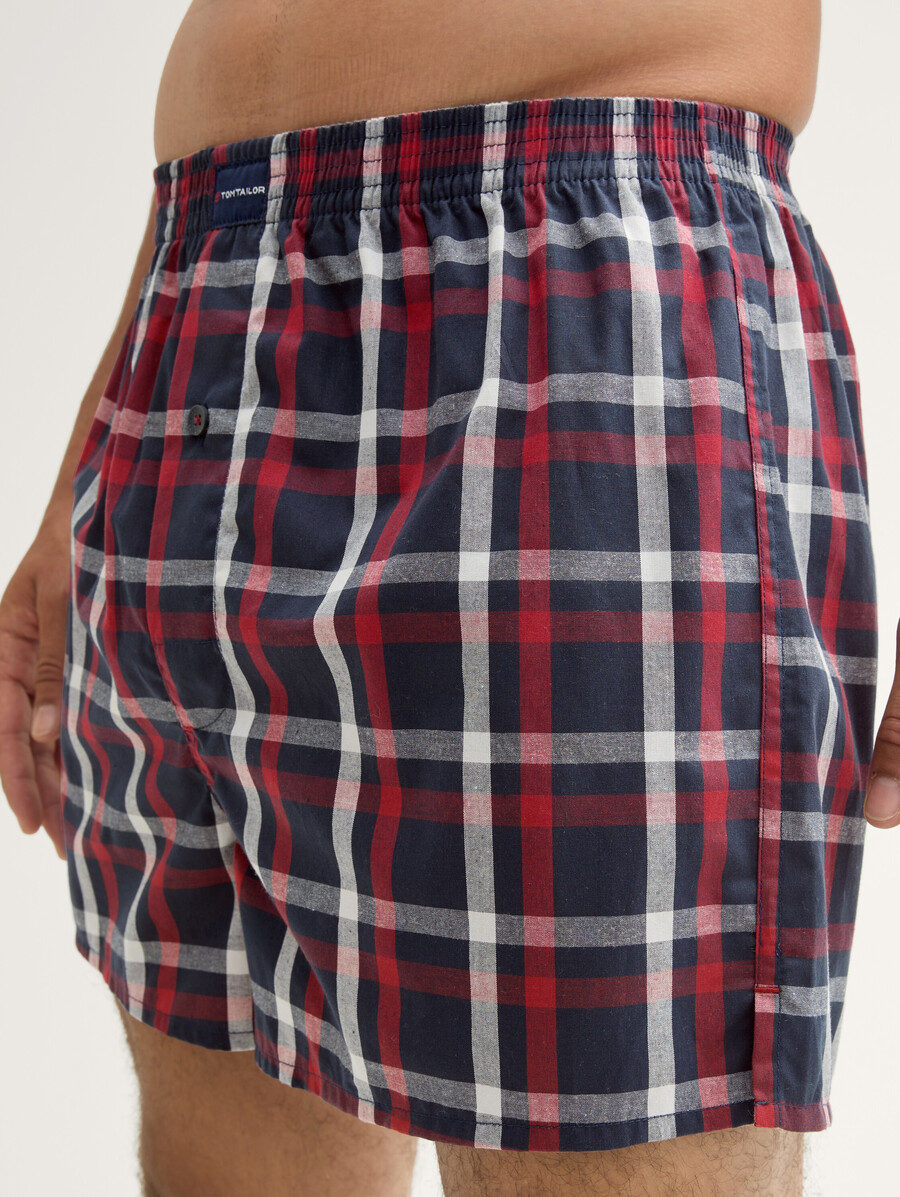 boxers en coton mi-longs vendus par lot de 2