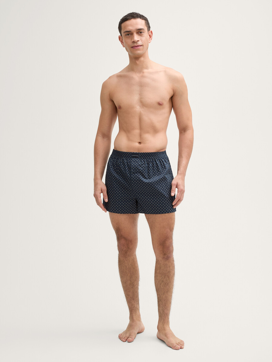 boxers en popeline lot de 2