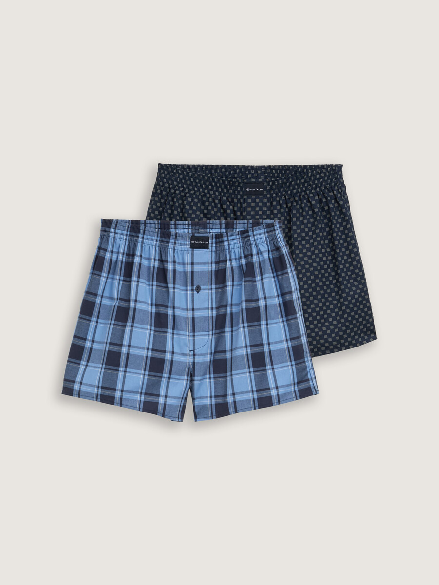 boxers en popeline lot de 2