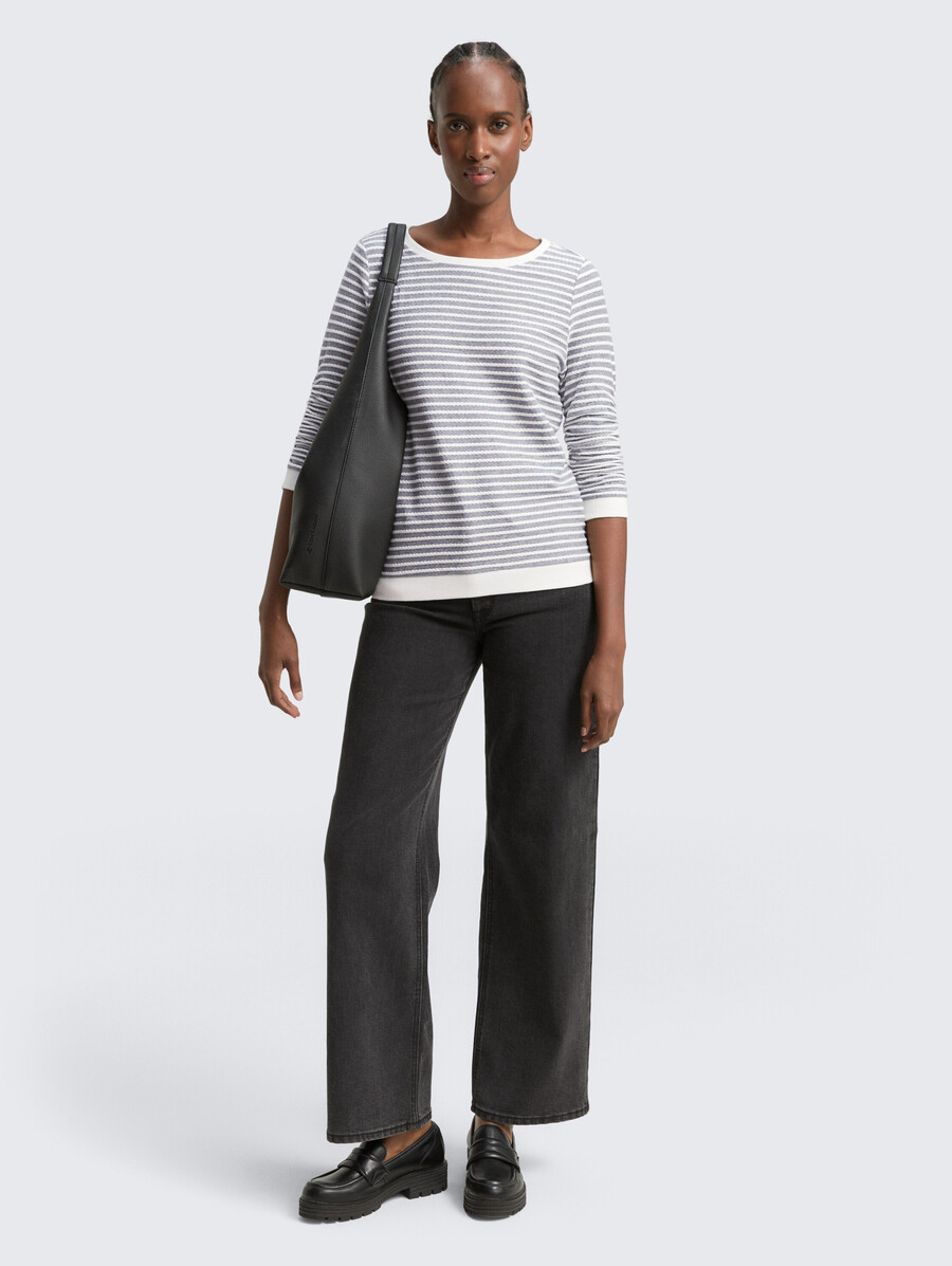 sweat-shirt à rayures