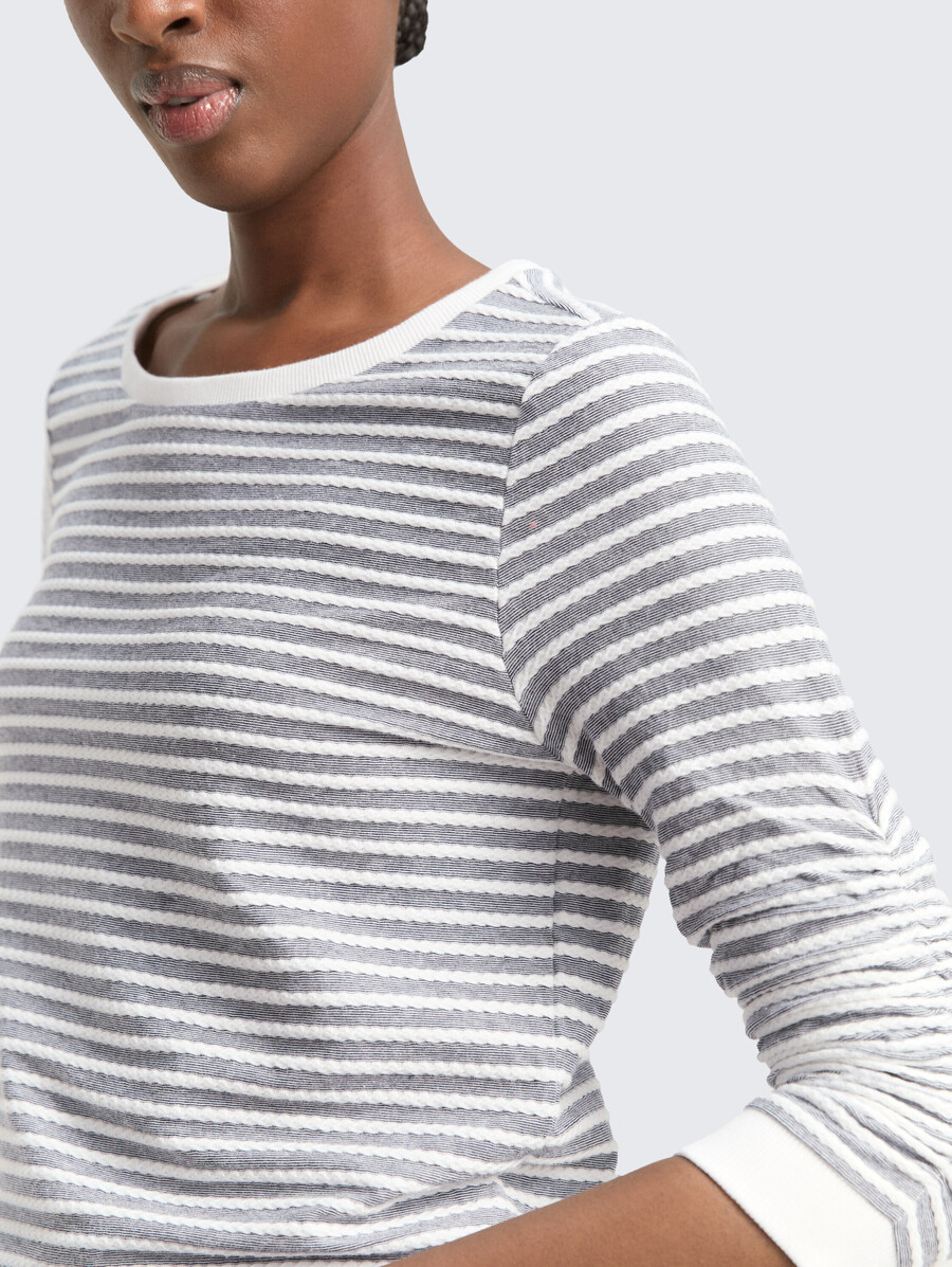 sweat-shirt à rayures