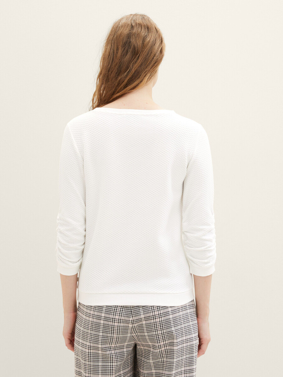 sweat-shirt à volants