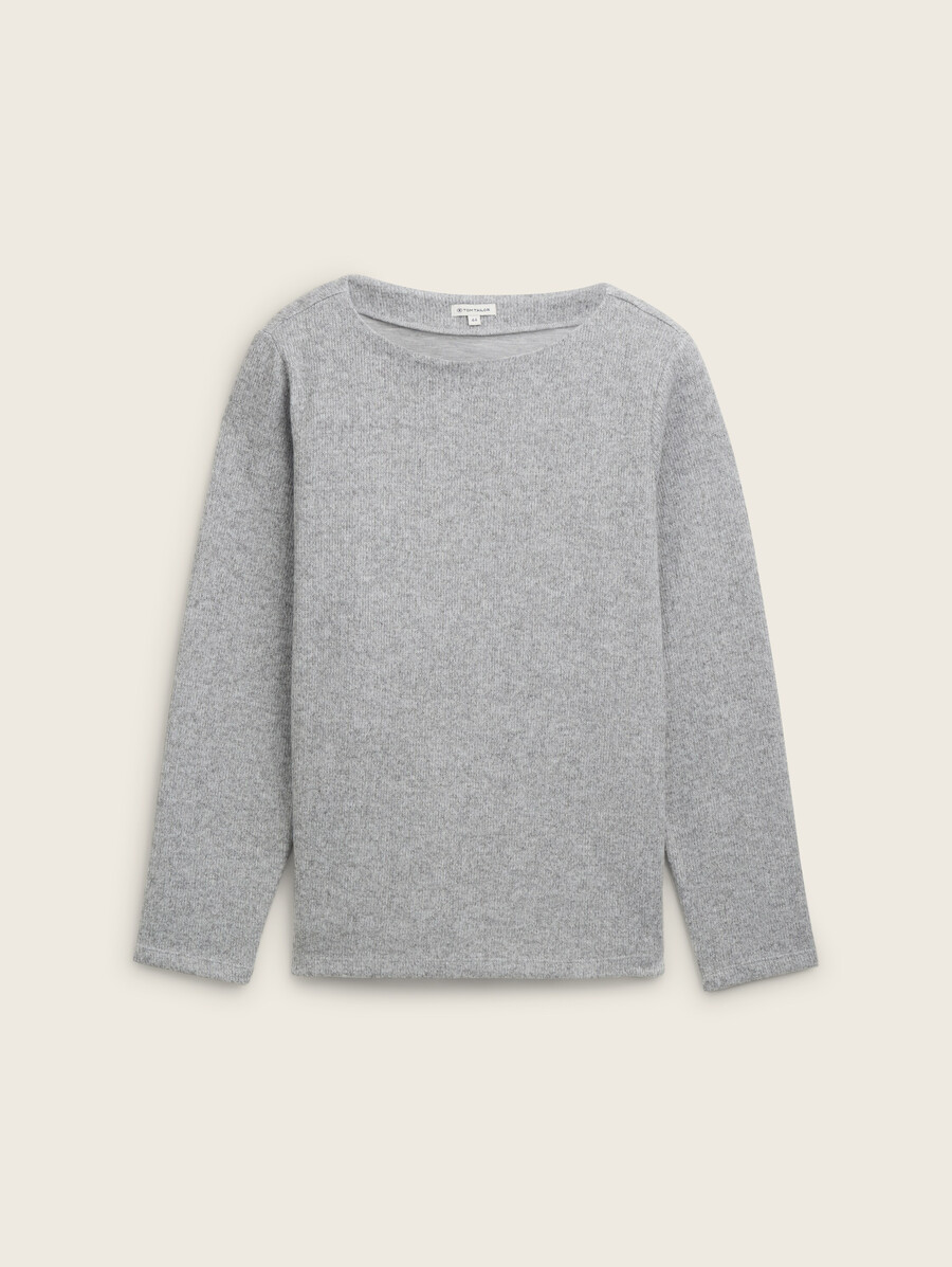 sweat-shirt grande taille doux au toucher avec détails de boutons