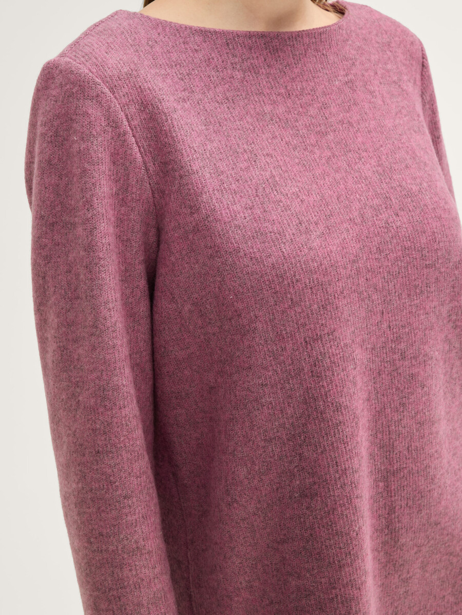 sweat-shirt doux au toucher avec détails de boutons