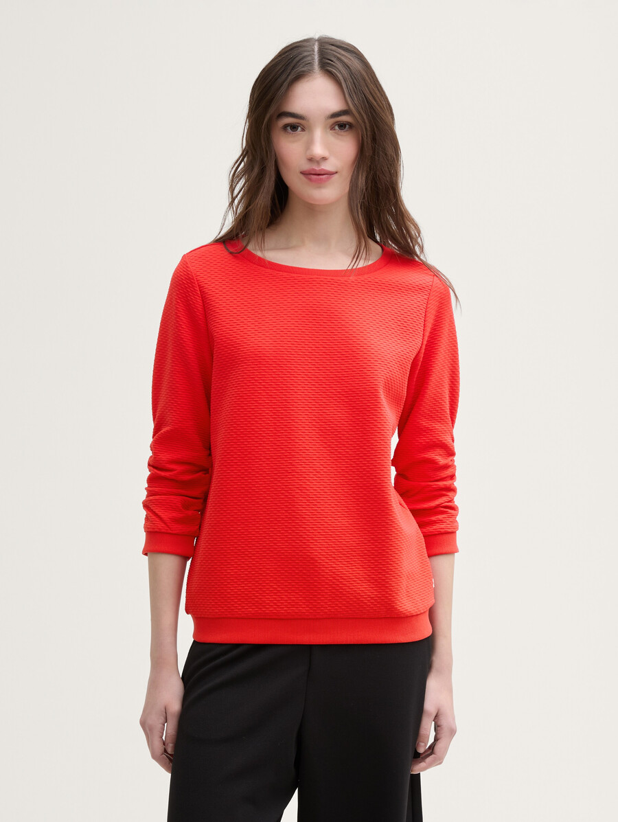 sweat-shirt à volants