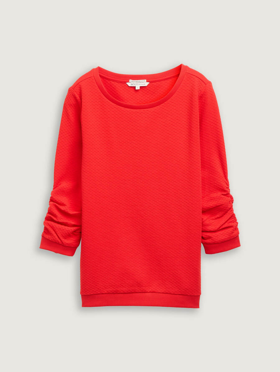 sweat-shirt à volants