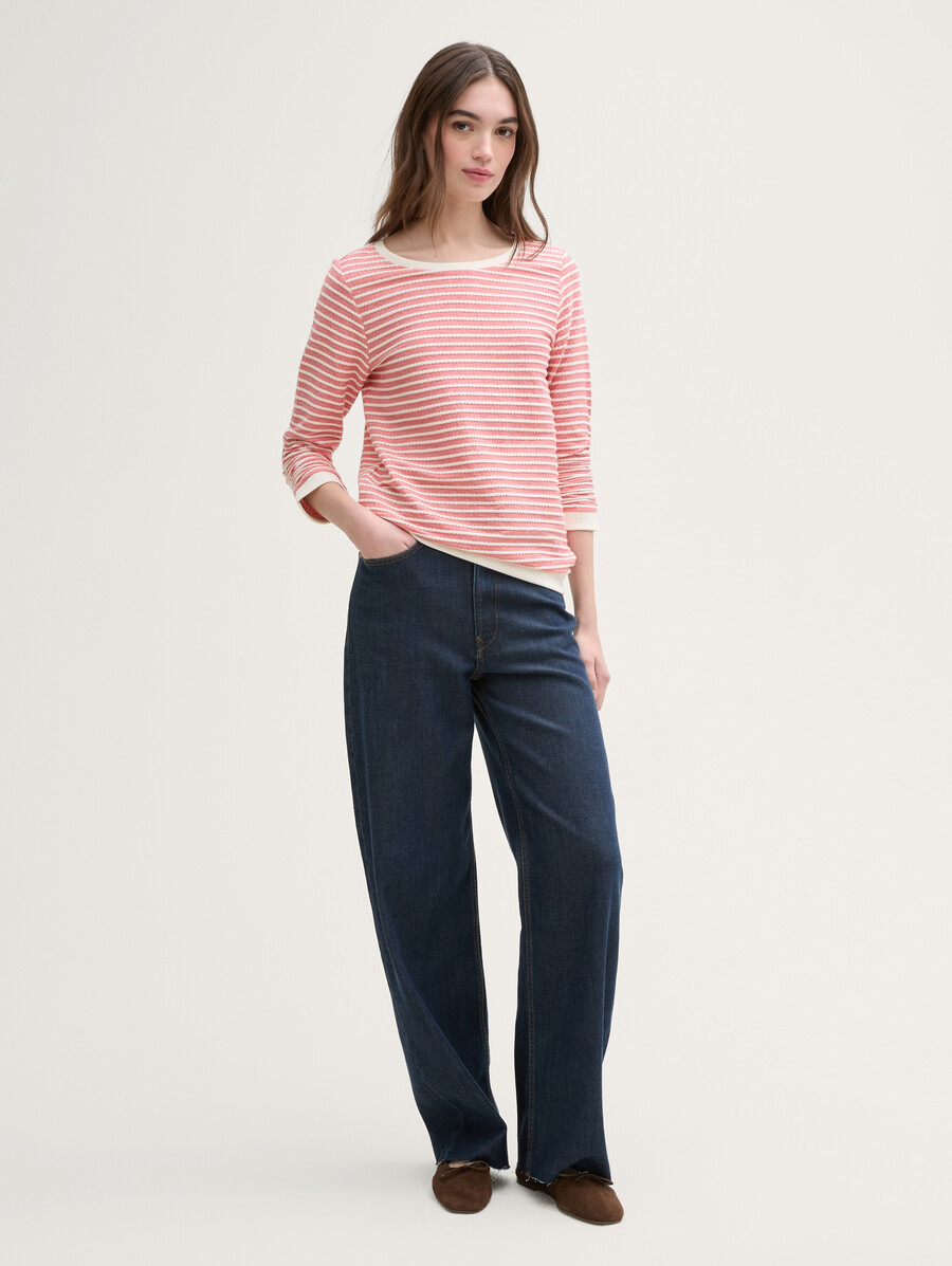 sweat-shirt à rayures