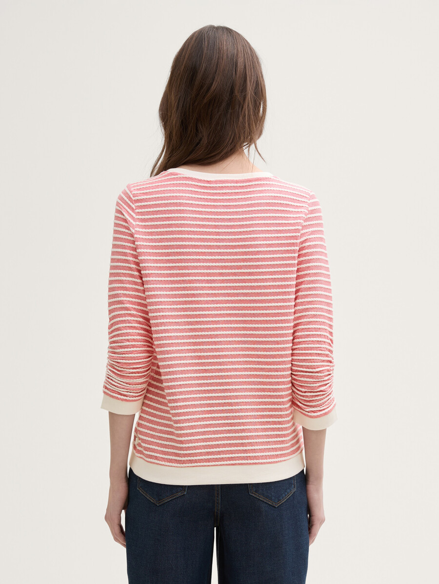 sweat-shirt à rayures