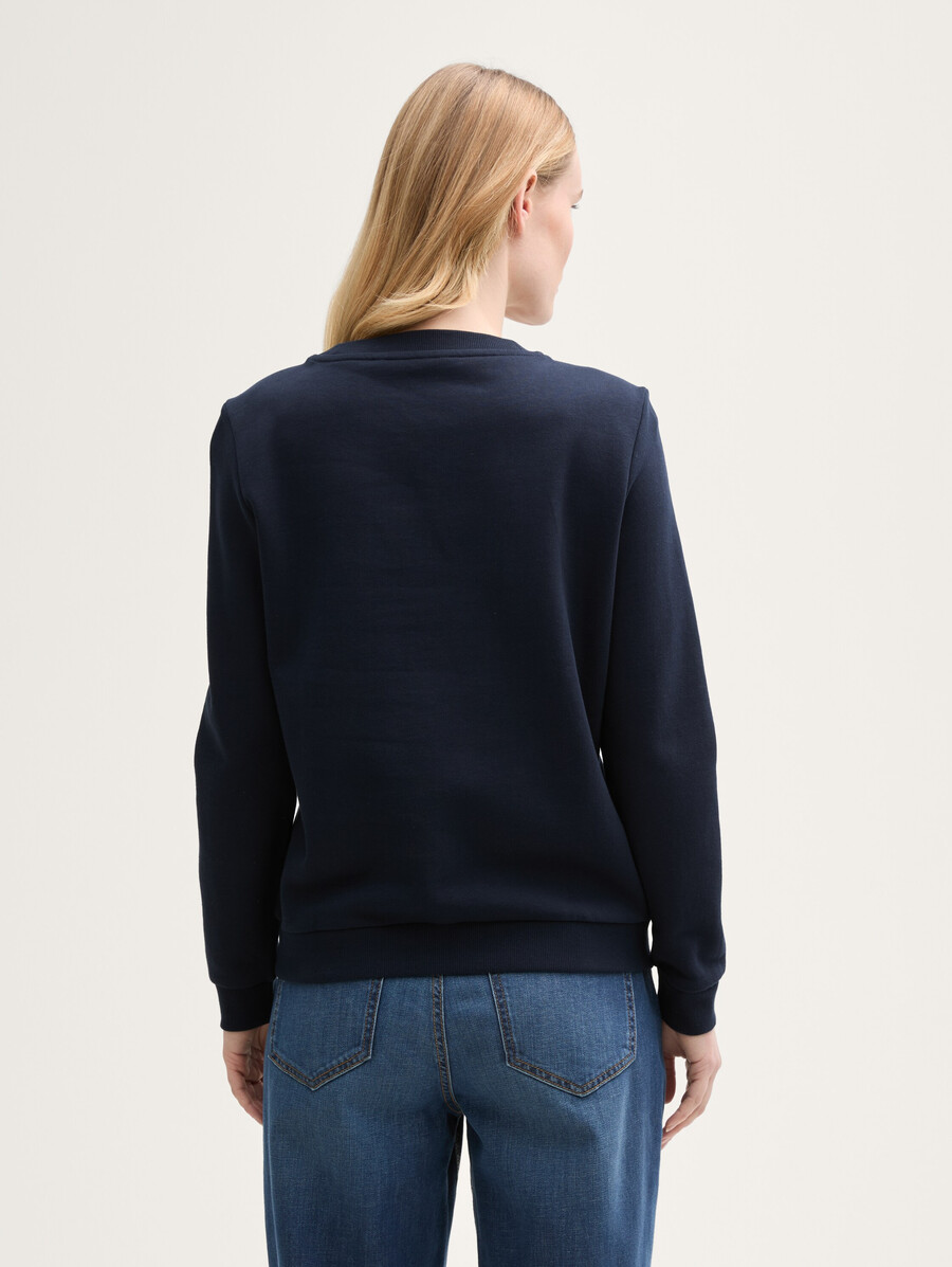 sweat-shirt ample à imprimé