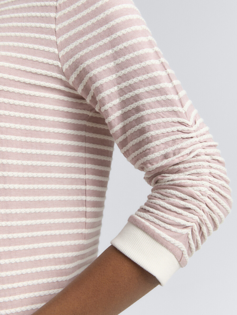 sweat-shirt à rayures