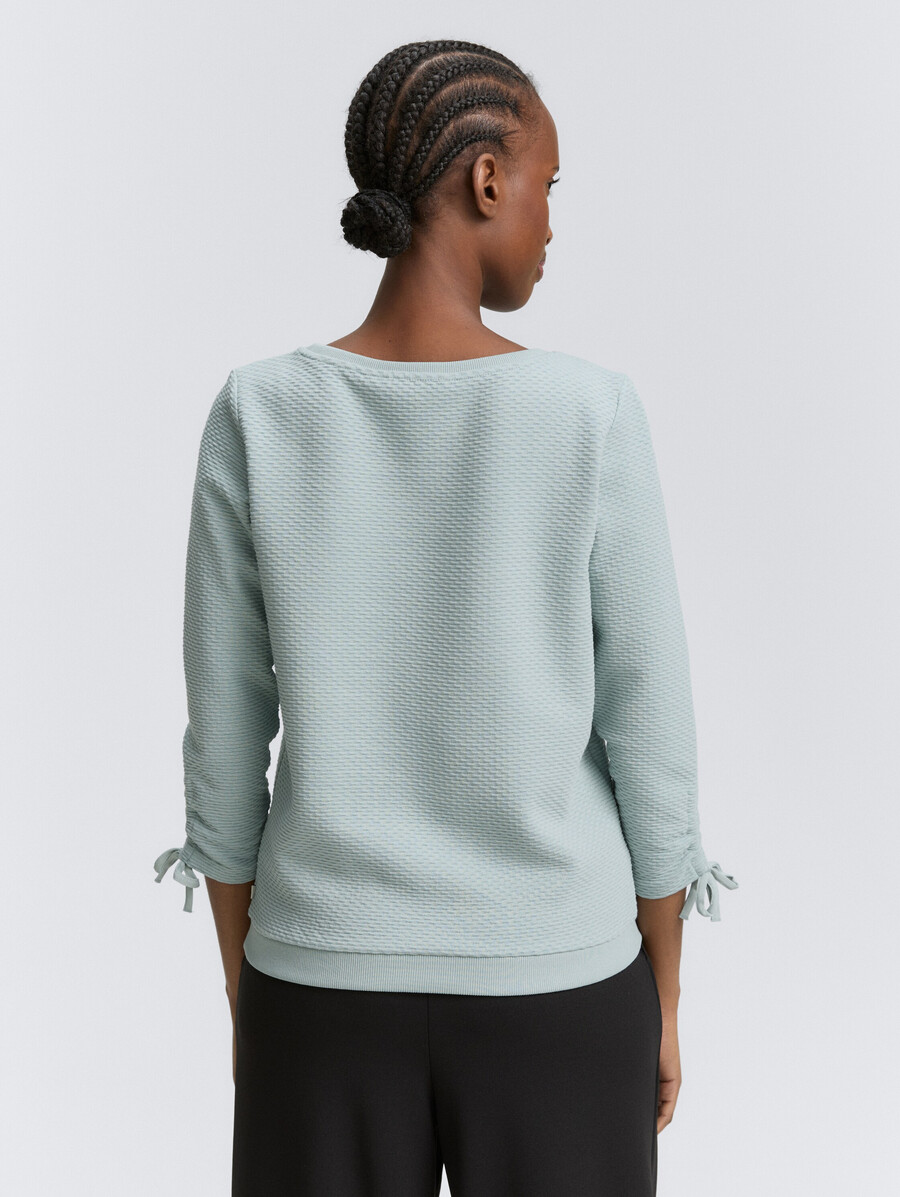 sweat-shirt à manches froncées