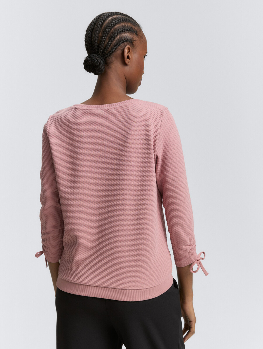 sweat-shirt à manches froncées