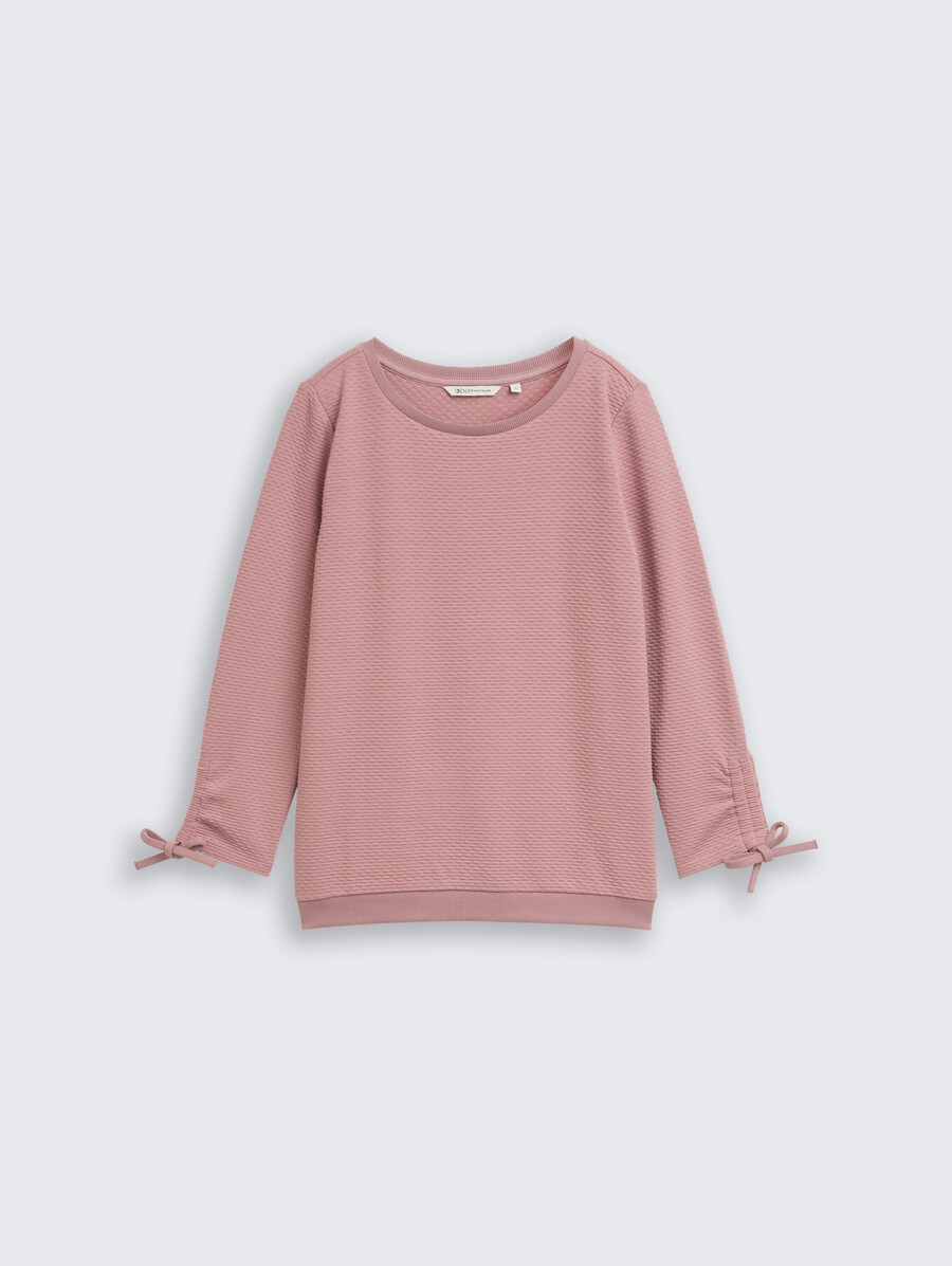 sweat-shirt à manches froncées