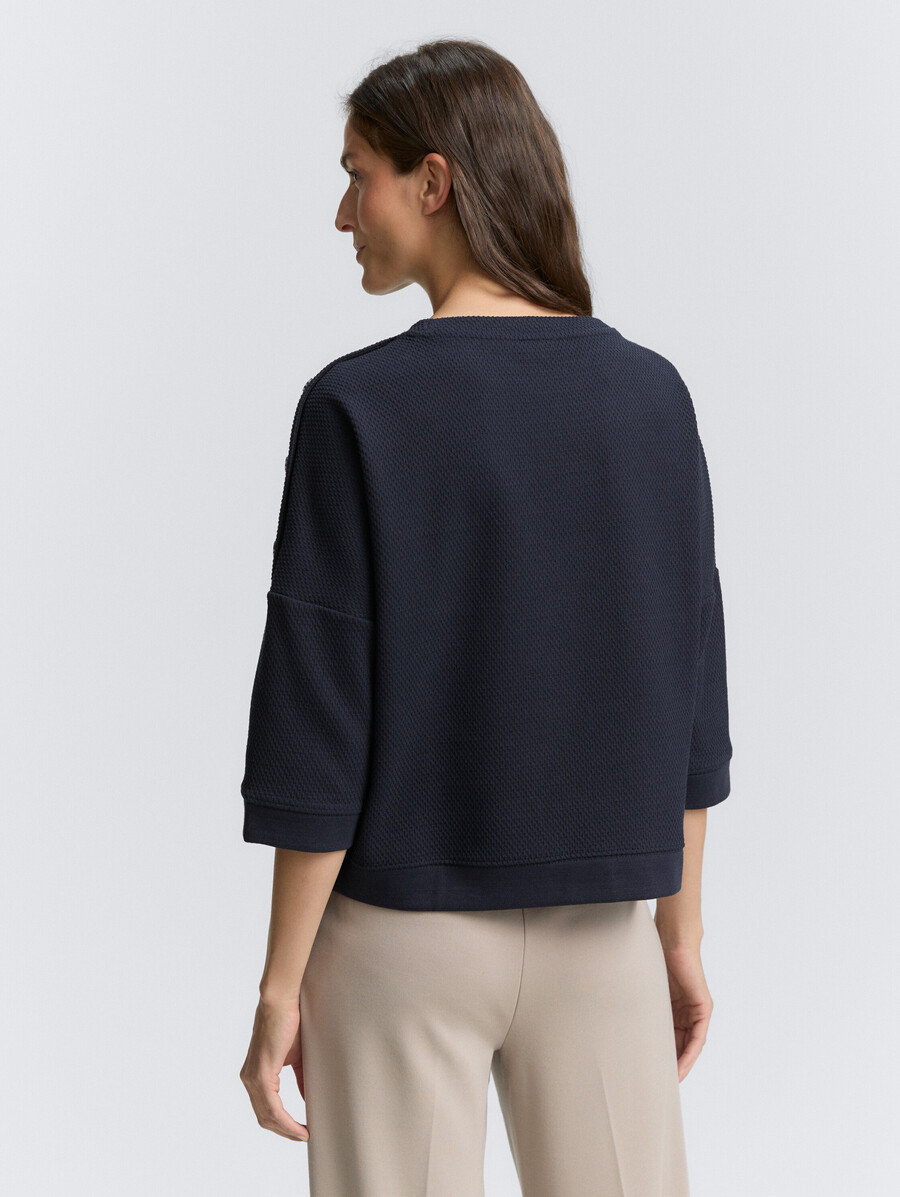 sweat-shirt à détails de boutons